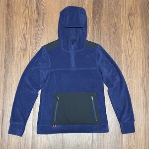 Grundéns Women’s Bering Fleece Hoodie Navy Blue Size Small Outdoor Pullover
